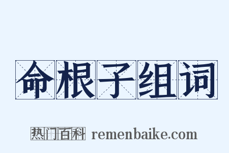 命根子组词是什么意思的图片